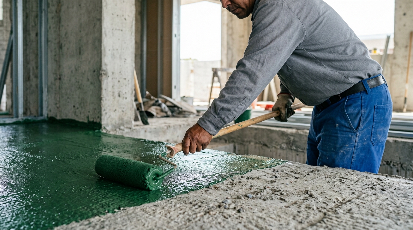 Waterproofing Application Work by Professionals